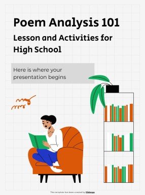 Poem Analysis 101 - Lesson and Activities for High School presentation template 
