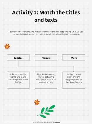 Poem Analysis 101 - Lesson and Activities for High School presentation template 