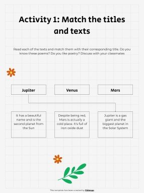 Poem Analysis 101 - Lesson and Activities for High School presentation template 