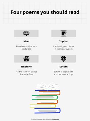 Poem Analysis 101 - Lesson and Activities for High School presentation template 