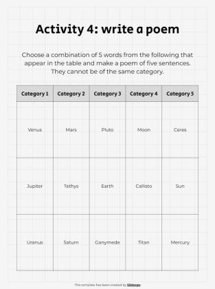 Poem Analysis 101 - Lesson and Activities for High School presentation template 