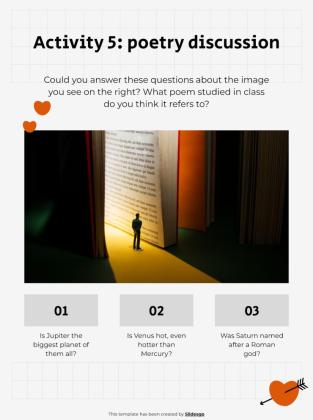 Poem Analysis 101 - Lesson and Activities for High School presentation template 