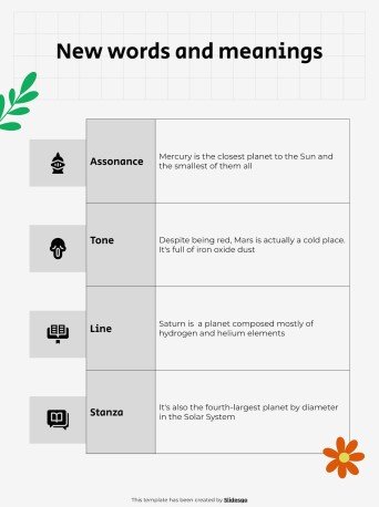 Poem Analysis 101 - Lesson and Activities for High School presentation template 