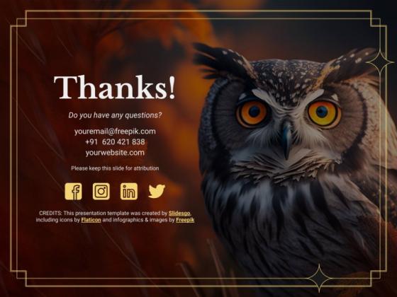 Ornithology Workshop: Owls presentation template 