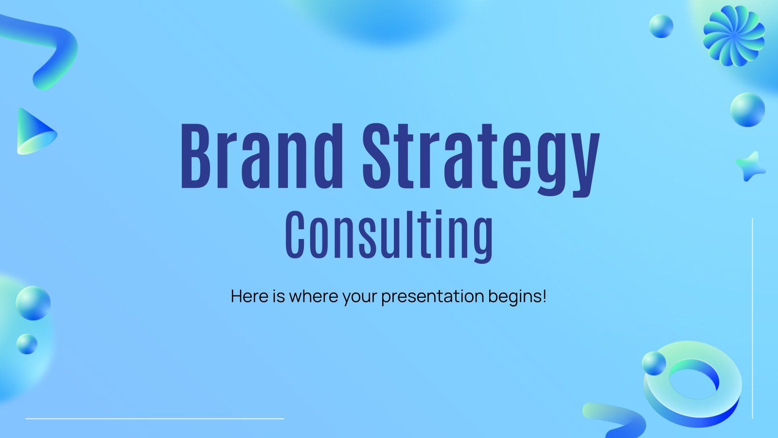 Brand Strategy Consulting presentation template 