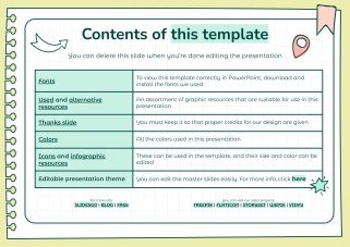 Doodle Online Notebook Personal Organizer presentation template 