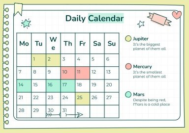 Doodle Online Notebook Personal Organizer presentation template 