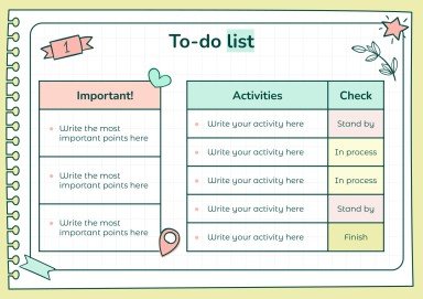 Doodle Online Notebook Personal Organizer presentation template 