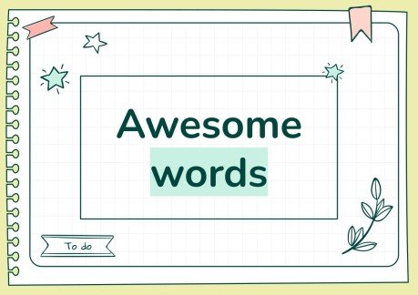 Doodle Online Notebook Personal Organizer presentation template 