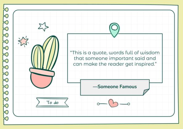 Doodle Online Notebook Personal Organizer presentation template 