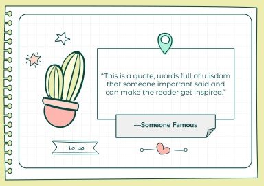 Doodle Online Notebook Personal Organizer presentation template 