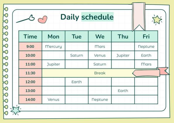 Doodle Online Notebook Personal Organizer presentation template 