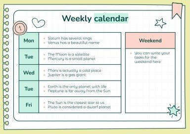 Doodle Online Notebook Personal Organizer presentation template 