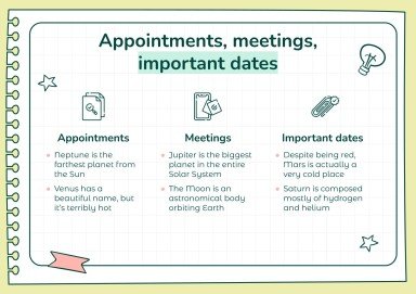 Doodle Online Notebook Personal Organizer presentation template 