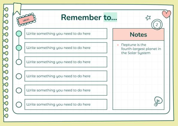 Doodle Online Notebook Personal Organizer presentation template 