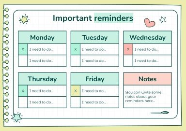 Doodle Online Notebook Personal Organizer presentation template 