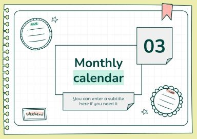 Doodle Online Notebook Personal Organizer presentation template 