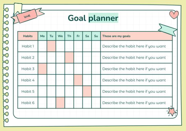 Doodle Online Notebook Personal Organizer presentation template 