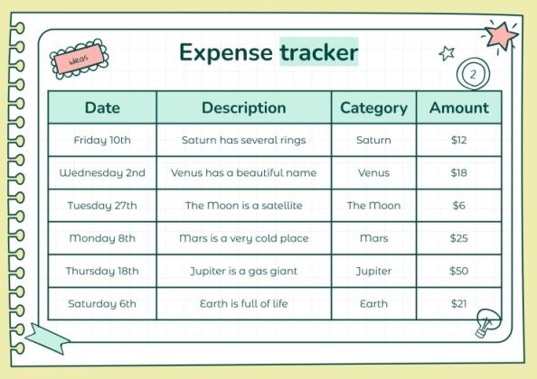 Doodle Online Notebook Personal Organizer presentation template 