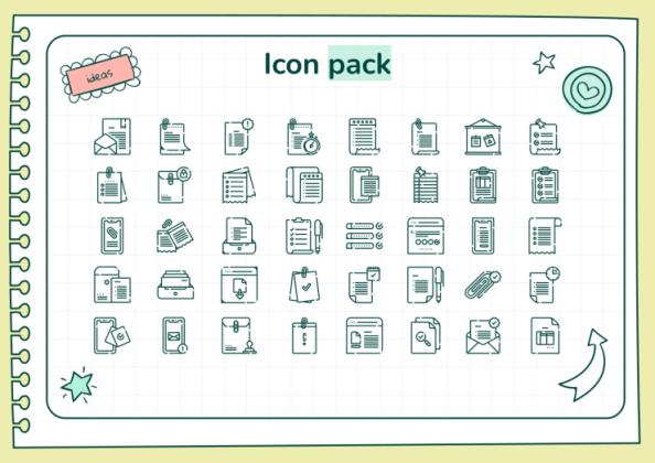 Doodle Online Notebook Personal Organizer presentation template 