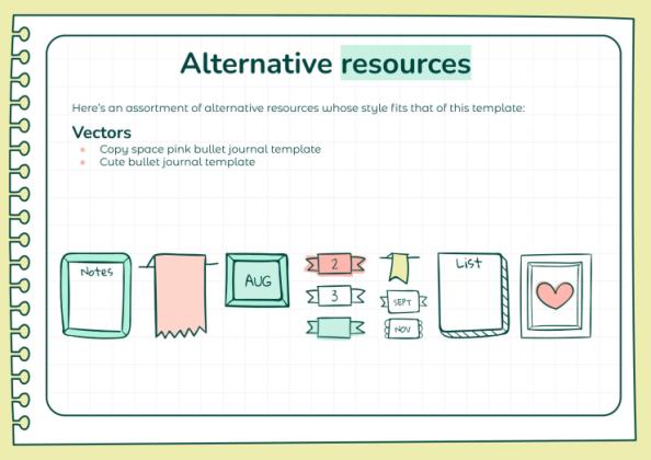 Doodle Online Notebook Personal Organizer presentation template 