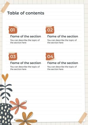 Mood Board Notebook presentation template 