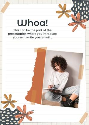 Mood Board Notebook presentation template 