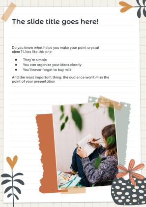Mood Board Notebook presentation template 