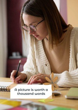 Mood Board Notebook presentation template 