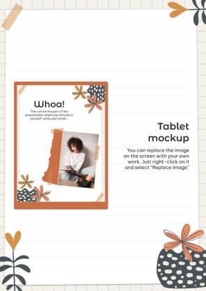 Mood Board Notebook presentation template 