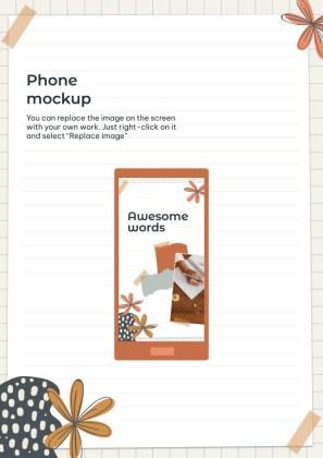 Mood Board Notebook presentation template 