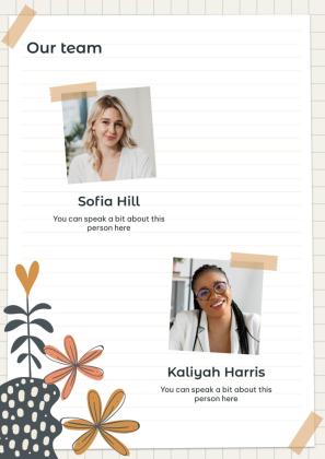 Mood Board Notebook presentation template 