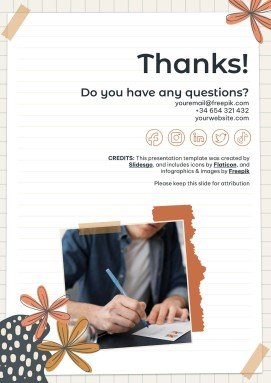 Mood Board Notebook presentation template 