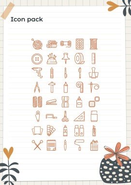 Mood Board Notebook presentation template 