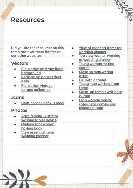 Mood Board Notebook presentation template 