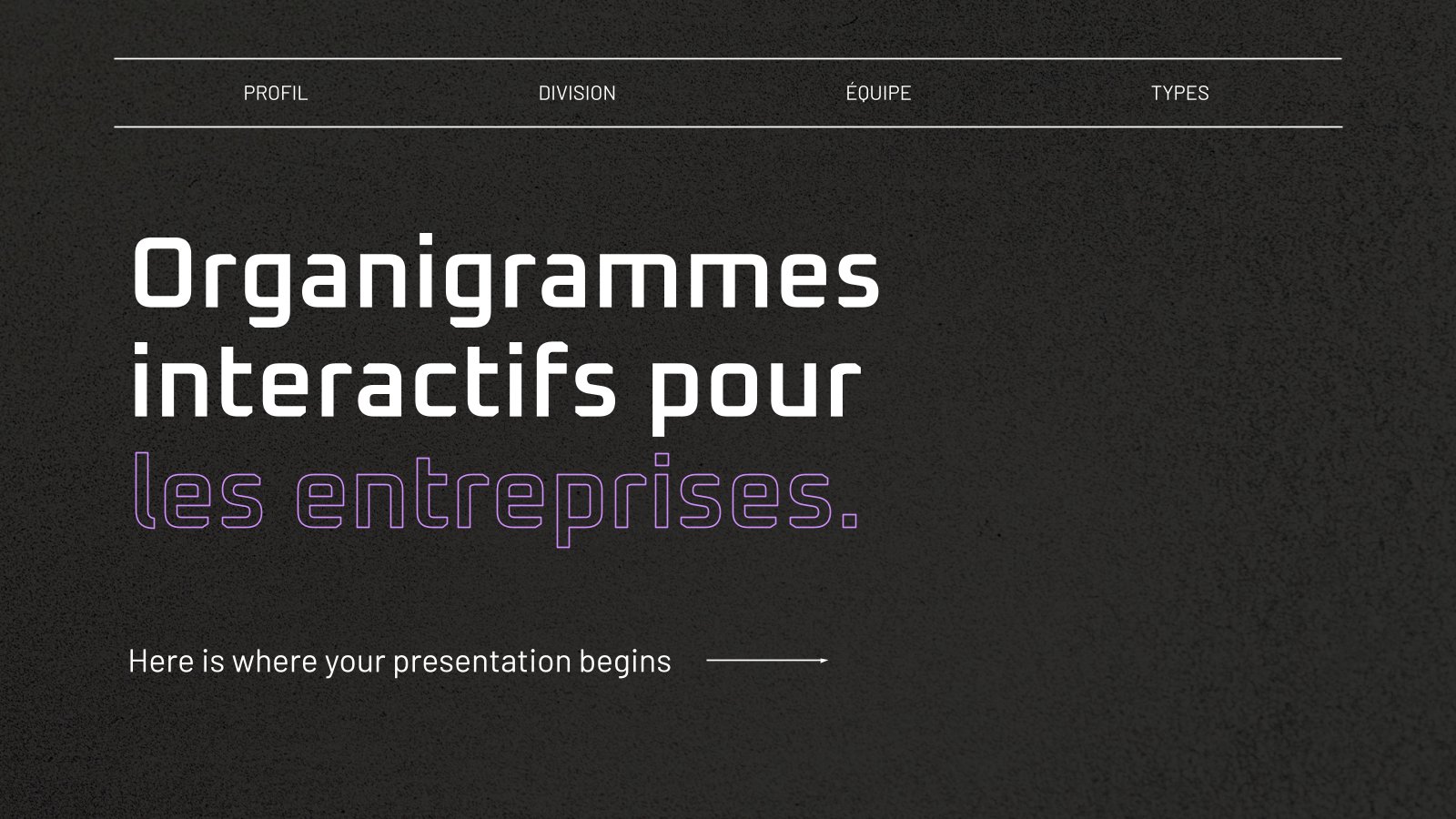 Organigrammes interactifs pour les entreprises Modèles de présentation