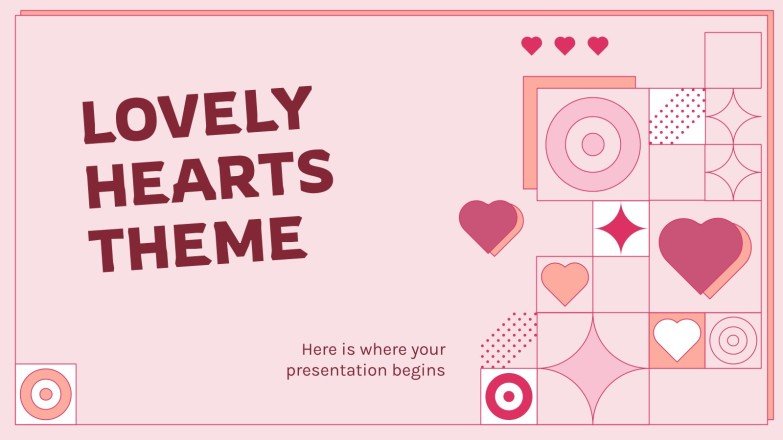Modelos grátis de Amor para Google Slides e PowerPoint