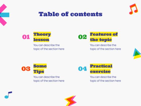 메렝게 댄스 워크숍 프레젠테이션 템플릿