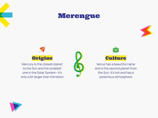 메렝게 댄스 워크숍 프레젠테이션 템플릿