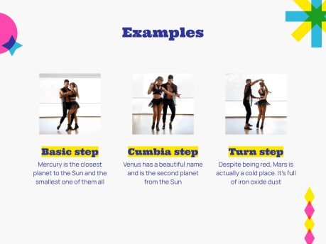 메렝게 댄스 워크숍 프레젠테이션 템플릿