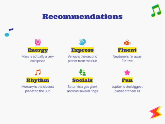 메렝게 댄스 워크숍 프레젠테이션 템플릿