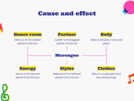 메렝게 댄스 워크숍 프레젠테이션 템플릿
