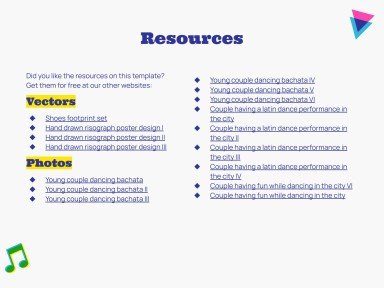메렝게 댄스 워크숍 프레젠테이션 템플릿