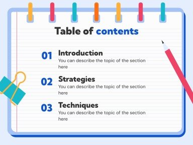 Strategies for Studying Texts presentation template 