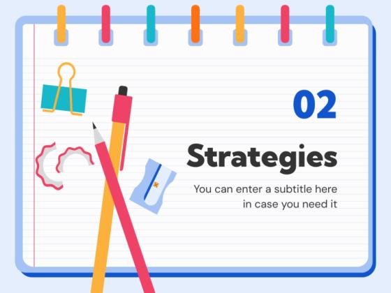 Strategies for Studying Texts presentation template 