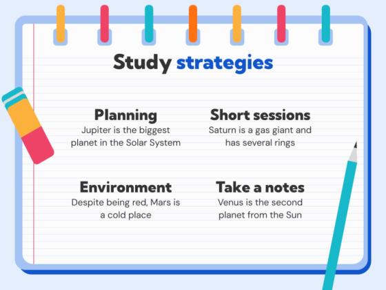 Strategies for Studying Texts presentation template 