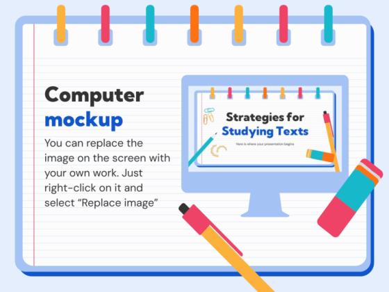Strategies for Studying Texts presentation template 