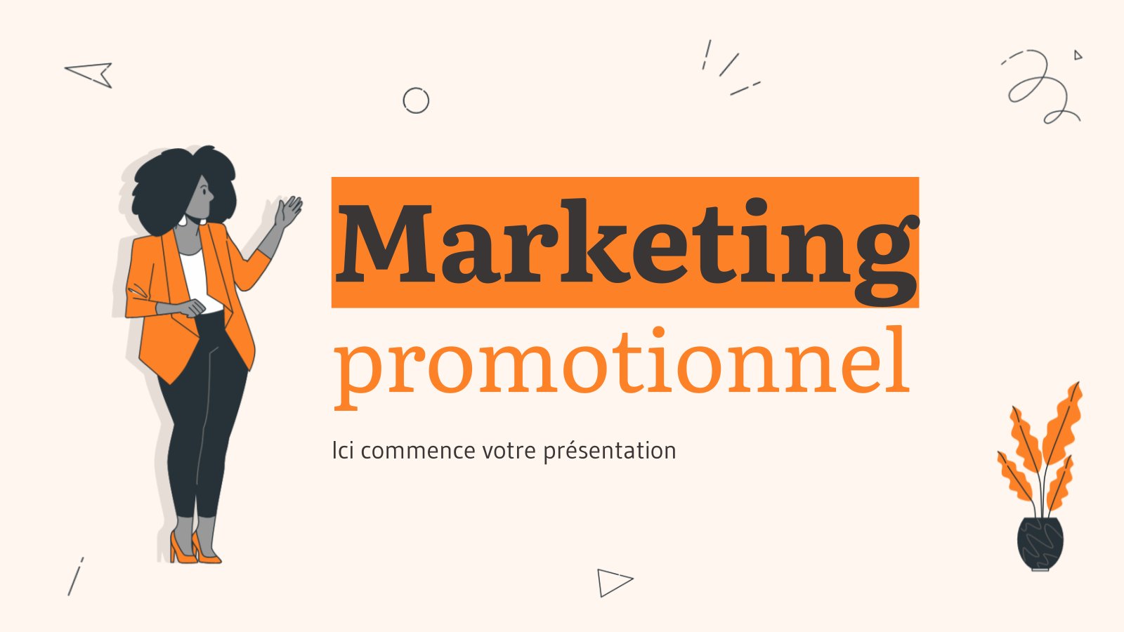 Marketing promotionnel Modèles de présentation