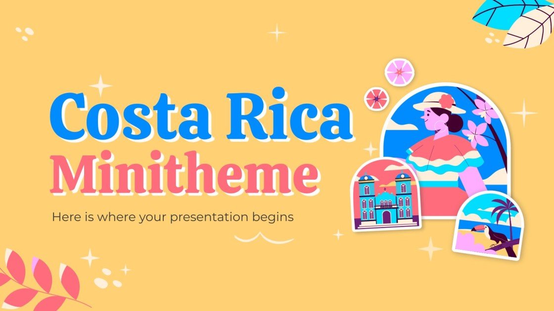 Free templates about Costa Rica for Google Slides PowerPoint