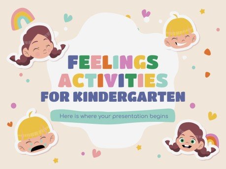 Aktivitäten zu Gefühlen für den Kindergarten Präsentationsvorlage